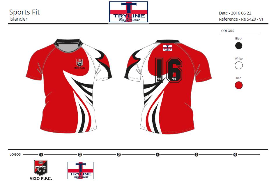 Vigo RFC 10's Kit TryTech Fabric Sports Fit